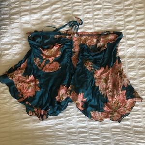 Free People floral crop top